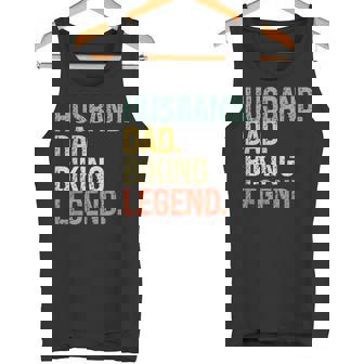 Husband Dad Biking Legend Father's Day Bicycle Camiseta sin mangas - Regaloses
