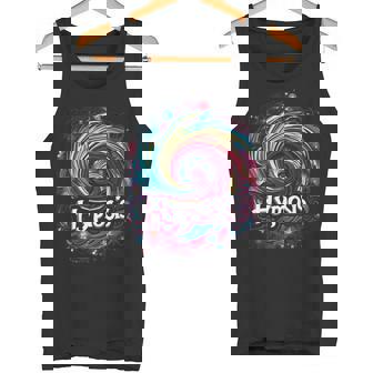 Hypnosis In Rainbow Colors With Cosmic Hallucinations Premium Tank Top - Monsterry