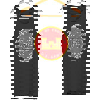 Ice Rocket Hockey Army Corp Of Engineers -Adults Small Short Sleeve Classic Fit Crew Neck Polyester 60 Cotton 40 Tank Top - Monsterry