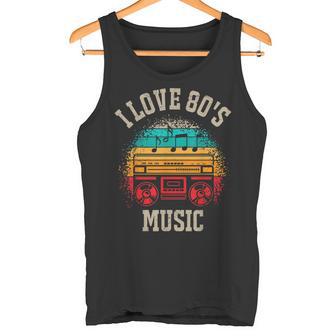 Ich Liebe 80Er Jahre Musik Tank Top - Geschenkecke