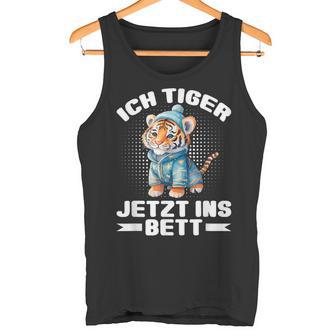 Ich Tiger Jetzt Ins Bett Schlafen Pyjamas Tired Pyjama Tank Top - Geschenkecke