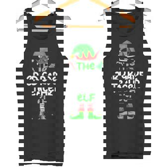 I'm The 3rd Grade Teacher Elf Christmas Matching Pajama Tank Top - Monsterry