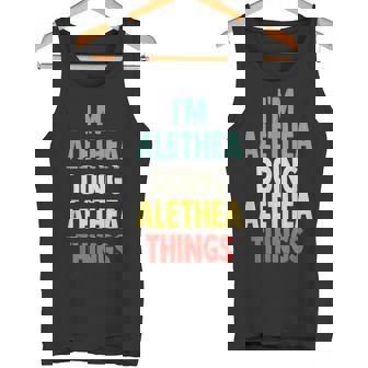 I'm Alethea Doing Alethea Things Fun Nombre Personalizado Aleth Camiseta sin mangas - Regaloses