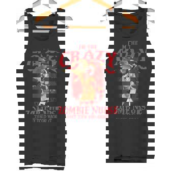 I'm The Crazy Zombie Nurse Bloody Horror Nurse Costume Tank Top - Monsterry