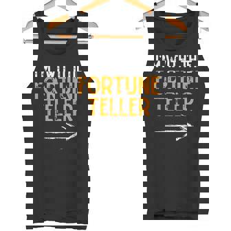 I'm With Fortune Teller Last Minute Costume Halloween Couple Tank Top - Monsterry