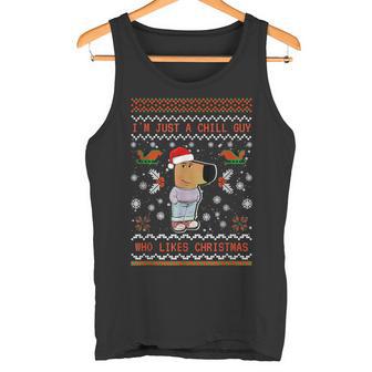 I'm Just A Chill Guy Who Likes Christmas My New Character Tank Top - Geschenkecke