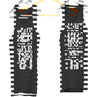 I'M JUST HERE FOR THE TRASH TALK FOOTBALL Tank Top Tank Top - Monsterry