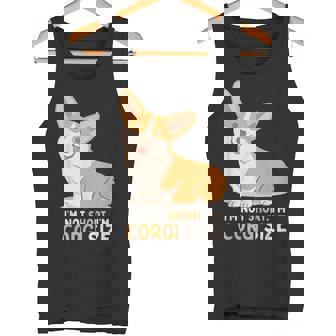I'm Not Short I'm Corgi Size Dog Tank Top - Monsterry