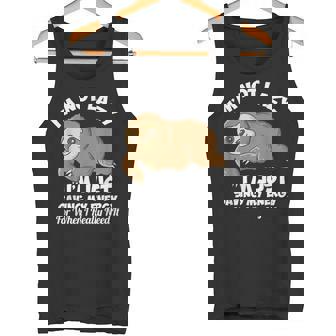 I'm Not Lazy I'm Just Saving My Energy Sloth Saying Tank Top - Monsterry
