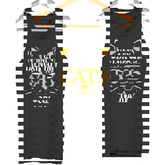 I'm Only Talking To My Cats Today Cat Cat Lover Tank Top - Monsterry