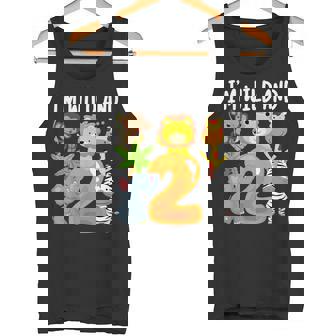 I'm Wild And 2 Two Zoo 2nd Birthday Safari Jungle Animals Tank Top - Monsterry