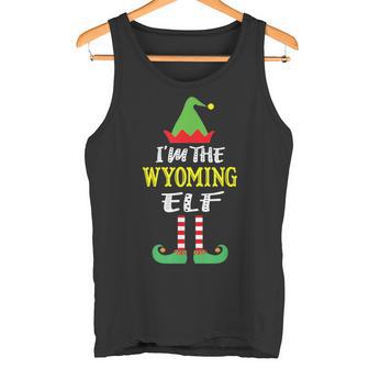 I'm The Wyoming Elf Matching Family Christmas Group Tank Top - Monsterry