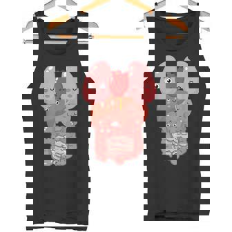 Internal Organs Human Anatomy Smiling Tank Top - Monsterry