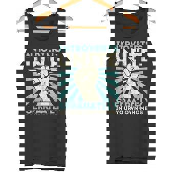 Introverts Unite Separately Introverted Antisocial Tank Top - Monsterry