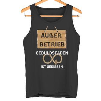 Ironie Office Auser Betriebs Auser Betriebs Tank Top - Geschenkecke