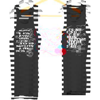 It's Fine I'm Fine Everything Is Fine Knitting Crochet Tank Top - Monsterry