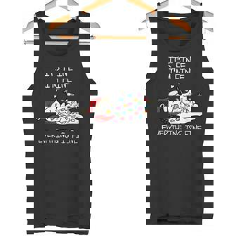 It's Fine I'm Fine Everything Is Fine Melting Snowman Xmas Tank Top - Monsterry