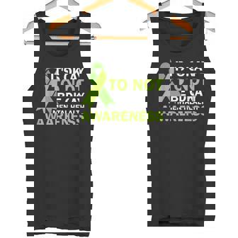 Its Okay To Not Be Okay Tee Mental Health Awareness Ribbon Tank Top - Monsterry