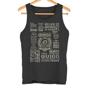It's A Quigg Thing Quigg Name Tank Top | Mazezy