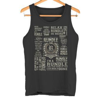 It's A Rundle Thing Rundle Name Tank Top | Mazezy