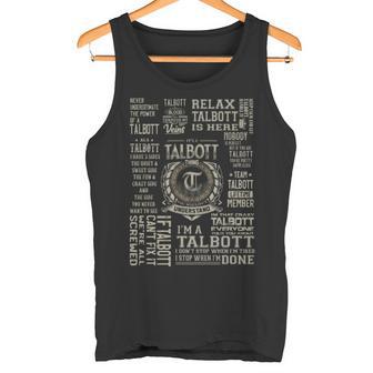 It's A Talbott Thing Talbott Name Tank Top | Mazezy