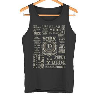 It's A York Thing York Name Tank Top | Mazezy