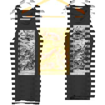 Jackrabbit Hare Wild Rabbit Vintage Lithograph Easter Tank Top - Monsterry