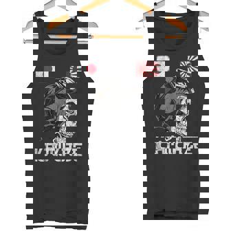 Japan Rising Japanese Sun Flag Pilot Skull Samurai Kamikaze Camiseta sin mangas - Regaloses