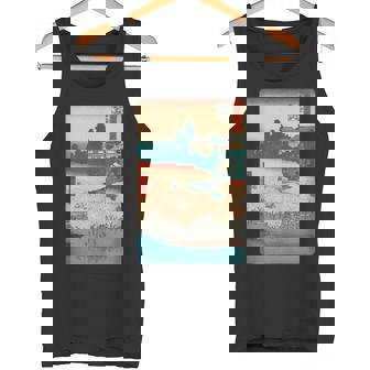 Japanese Cherry Blossom Flower 100 Famous Views Of Edo Tank Top Tank Top - Monsterry