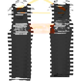 Japanese Giant Robot Mech New York Souvenir Kanji Tank Top - Monsterry