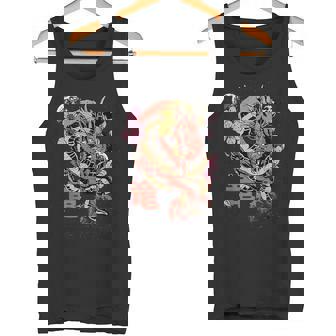 Japonés Estético Dragón Símbolo Kanji Espacio Camiseta sin mangas - Regaloses