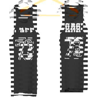Jersey Style Charger 73 1973 Old School Classic Muscle Car Tank Top - Monsterry