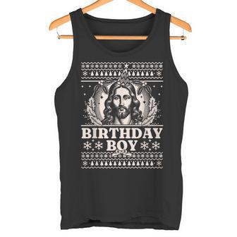 Jesus Birthday Boy Happy Birthday Jesus Ugly Christmas Tank Top - Geschenkecke