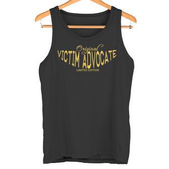 Job Title Worker Victim Advocate Tank Top - Monsterry