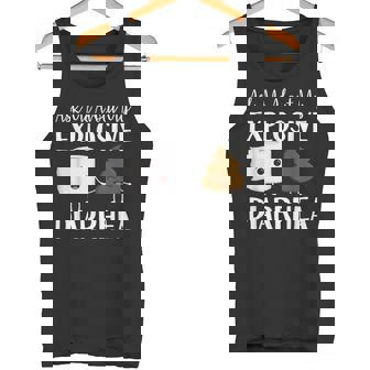 Jokes Poop Humor Ask Me About My Explosive Diarrhea Tank Top - Monsterry