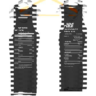 Jorge Datos De Nutrición Nombre Gracioso Camiseta sin mangas - Regaloses
