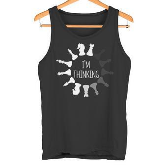 Juego De Mesa I'm Thinking Chess Player Pieces Cargando Camiseta sin mangas - Regaloses
