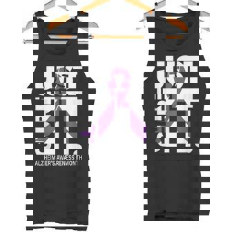 Just Cure Alzheimers Awareness Shirts Ribbon Shirt Tank Top - Monsterry