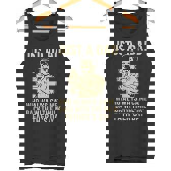 Just A Dad For Dads With Milk Bottles Humour Father's Day S Tank Top - Geschenkecke