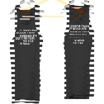 Just Because I'm Awake Pajamas PJ Teens Tweens Tank Top - Monsterry