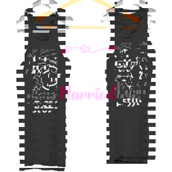 Just Married 2025 Honeymoon Wedding Couples Fiancee Lover Tank Top - Monsterry