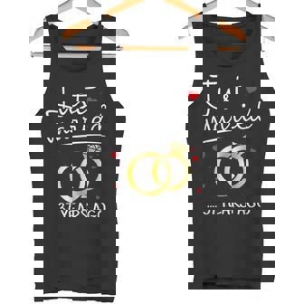 Just Married 37 Years Ago Couple 37th Anniversary Tank Top - Monsterry