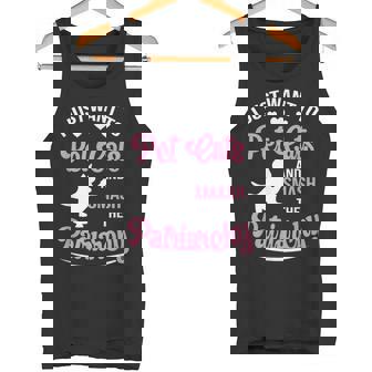I Just Want To Pet Cats And Smash The Patriarchy Feminist Tank Top - Monsterry