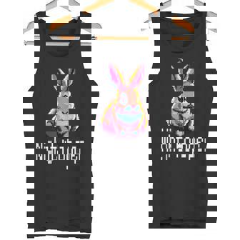 Kawaii Rabbit Hare Night Hooper Night Bunny 8-Bit Pixel Art Tank Top Tank Top - Monsterry