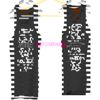 Keep Calm And Let's Play Laser Tag Lasergame Phaser Player Tank Top Tank Top - Monsterry