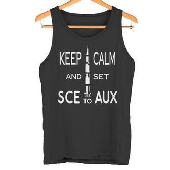 Keep Calm And Set Sce With Saturn For Rocket Science On Aux Tank Top - Geschenkecke