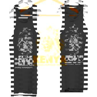 KENYA Africa Samburu Lion Reserve African Safari Tank Top Tank Top - Monsterry