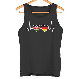 Kenya Germany Heartbeat Flag German Kenyan Tank Top - Geschenkecke