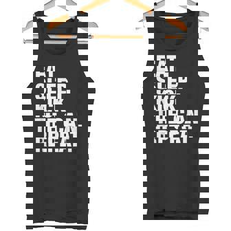 Kick The Can Eat Sleep Repeat Tank Top - Monsterry