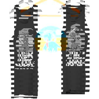 KIDDO SAURUS T Rex Dinosaur Cousin Saurus Young Family Tank Top - Monsterry
